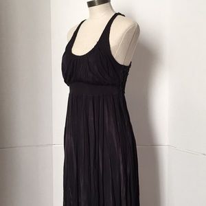 FP Blk Crochet Racer Back Dress